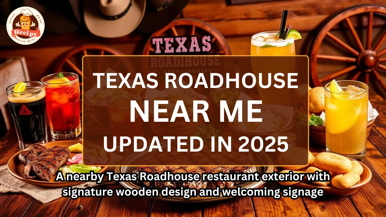 A nearby Texas Roadhouse restaurant exterior with signature wooden design and welcoming signage