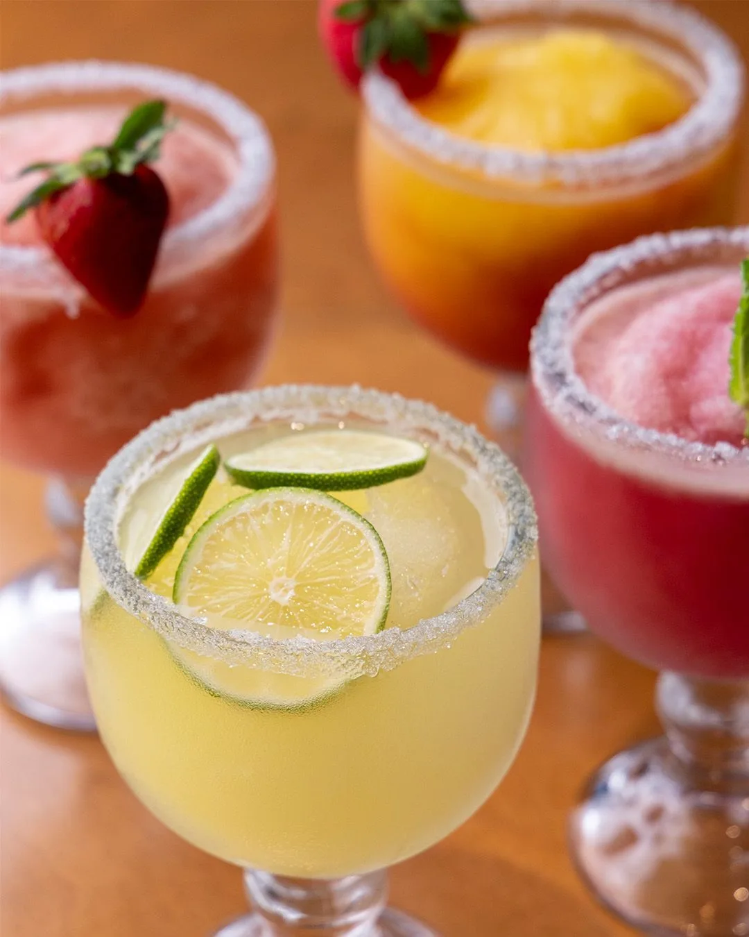 Texas Roadhouse margaritas in various flavors