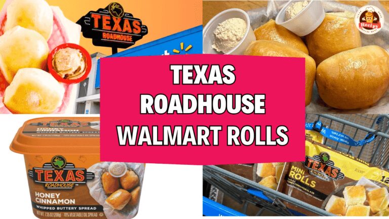 Walmart Texas Roadhouse Rolls in a package with butter on a plate