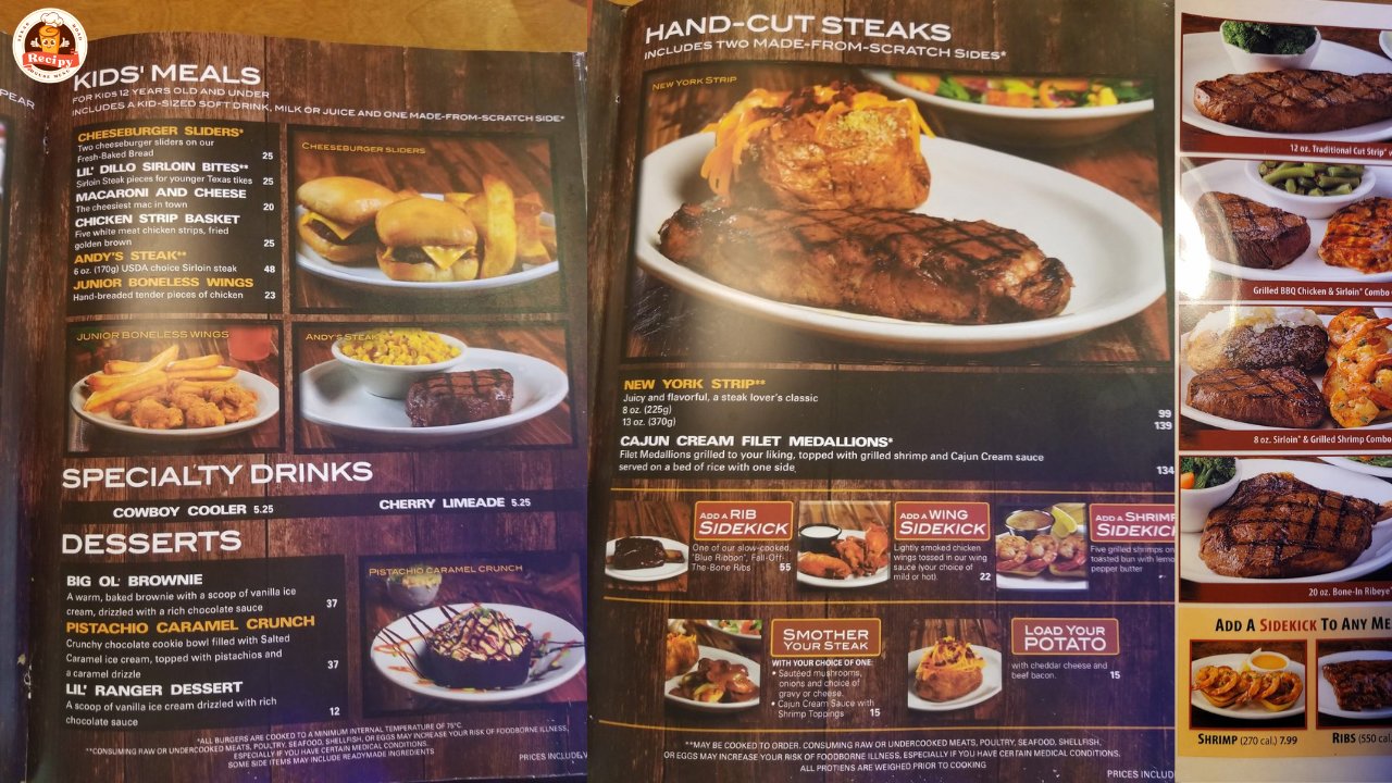 Texas Roadhouse Prices for 2024 Updated: Menu You'll Love! - Texas  Roadhouse Menu