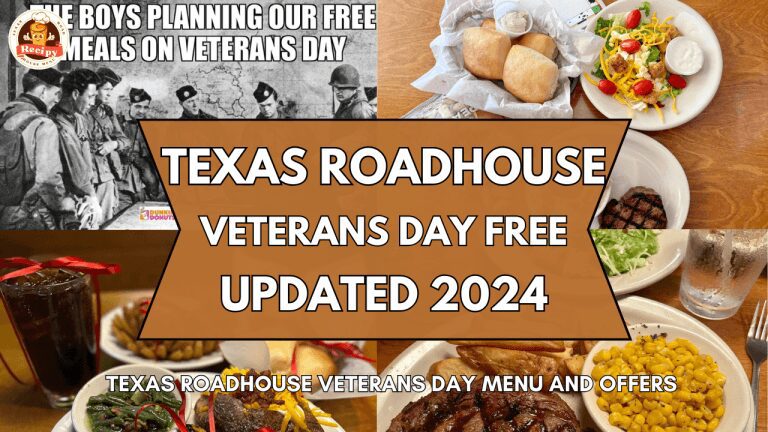 Texas Roadhouse Veterans Day menu and offers