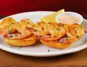 A grilled shrimp sidekick served at the Vestal Texas Roadhouse.