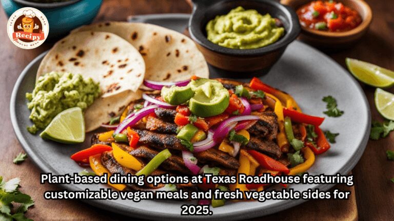 Plant-based dining options at Texas Roadhouse featuring customizable vegan meals and fresh vegetable sides for 2025.