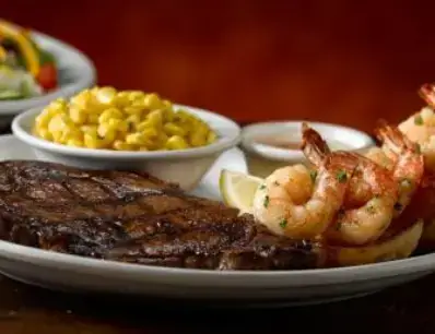 Ribeye 12oz ribs grilled shrimp