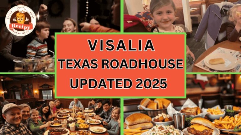 Texas Roadhouse Visalia location with menu highlights and dining atmosphere