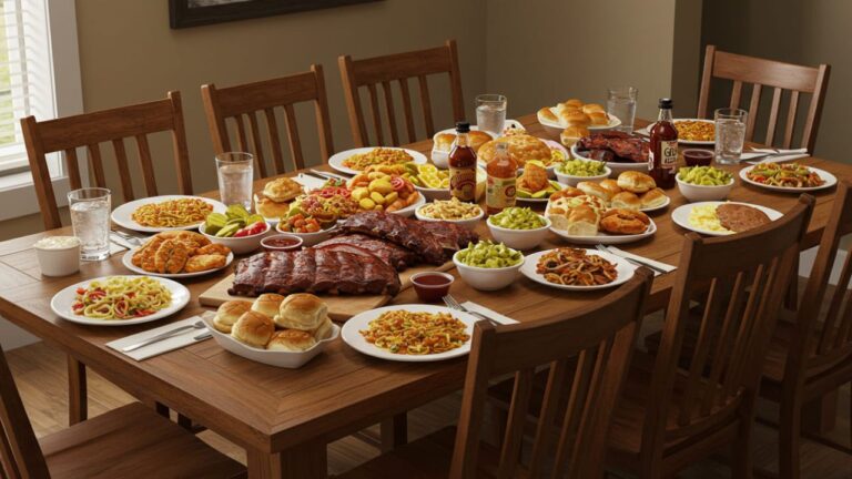 Texas Roadhouse family meal takeout spread for 2025 dinner