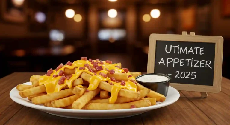 Cheese Fries loaded with cheddar, bacon, and ranch – feature appetizer 2025