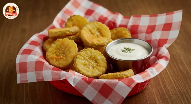 Texas Roadhouse Fried Pickles With a Sauce Dip