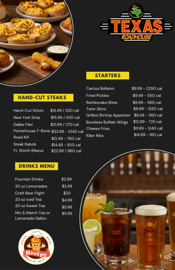 Texas Roadhouse Menu With Prices Pdf