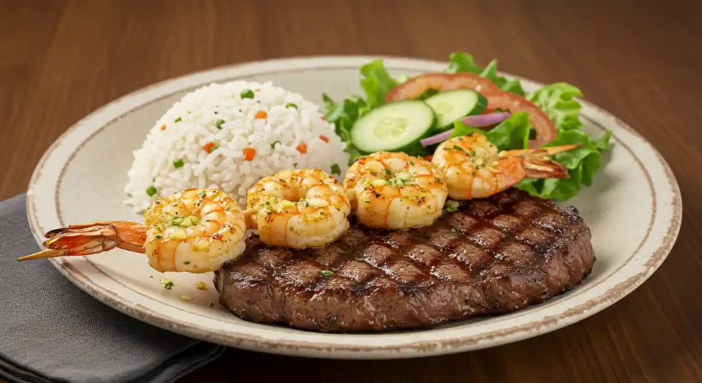 Sirloin & Grilled Shrimp
