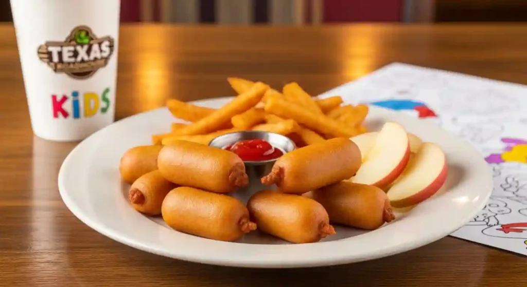 Texas Roadhouse Mini Corn Dogs—crispy, golden-brown mini corn dogs served with dipping sauce